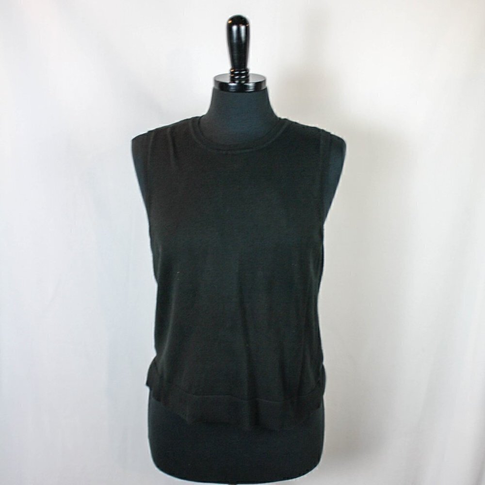 Charter Club Sleeveless Knit Tank Top Blac…